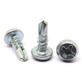 Carbon steel white zincplated Pan framing head self drilling screws